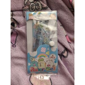 Sanrio Sumikko Gurashi Stationary Ruler Set of 4 Cutecore School Bag Supplies